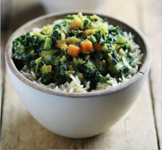 Rice with Vegetable Sauce